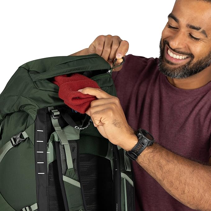 Osprey Talon 33L Men's Lightweight Hiking Backpack with Hipbelt, Green Canopy/Pine Leaf