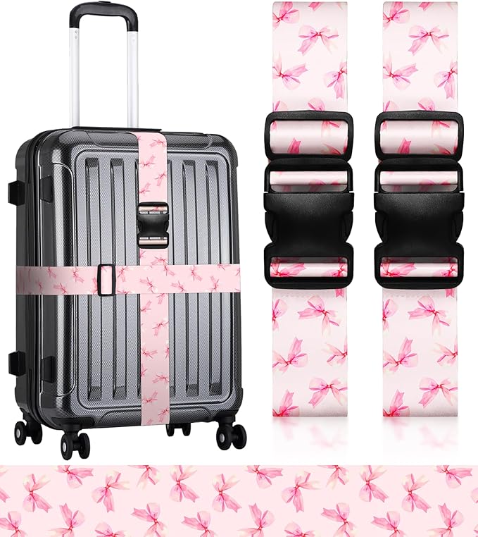 Luggage Straps for Suitcases Travel Belt Luggage Band Heavy Duty Traveling Luggage Identifier Cute Women Girls Unique Accesory,