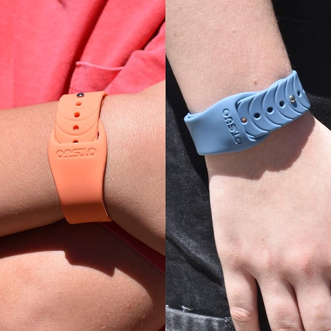 Nausea Relief Wristband for Motion and Sea Sickness | Anti-Nausea Acupressure Bands for Morning Sickness | Sea Bands for Motion Sickness Relief. (Steel Blue)