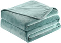 Surii Home Luxury Microfiber Flannel Blanket, Super Soft, Warm, Cozy, Fluffy, and Breathable, Perfect Throws for Bed, Couch, Sofa, for All Season Use. 350GSM Twin Size 60x80 Inches(Turquoise Blue)