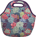Sok It LunchTote Zippered Bag Insulated Neoprene Caddy (Succulents, Large 4.5 Quart Lunch Tote)