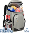 Cooler Backpack - 40 Cans Insulated Leak Proof Backpack Cooler Portable Picnic Camping Beach Hiking BBQ Picnic Bag for Men and Women -Grey