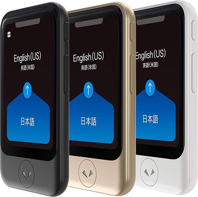 Pocketalk S Two-Way Voice Translator with 2-Year Built-in Data (White)