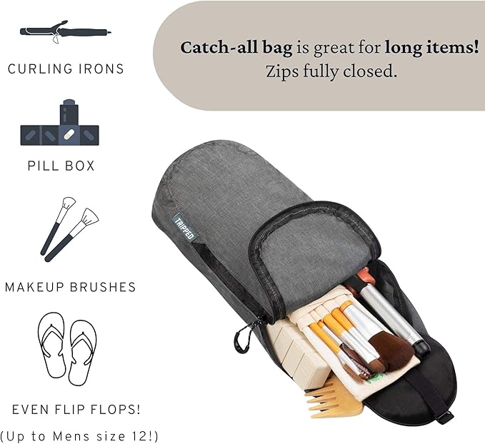 Toiletry Bag Kit Set: Hanging Travel Toiletry Bag + 311 TSA Cosmetic Liquid Bag + Ultralight Accessory Organizer Pouch
