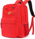 ZORFIN 26L Backpack for College, and Travel: Water Resistant Bookbag - Red
