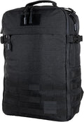 SERIOUS STEEL FITNESS Gym Bag, Rip-Resistant Fabric, Heavy Duty (Black, Backpack (Pro-Mini (26L) with Dividers))