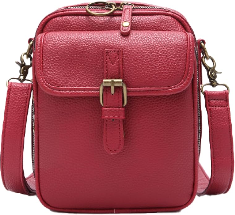 1060 Leather Crossbody Bags for Women Anti-Theft Vegan Purse with Card Slots, Travel Shoulder Bag, Waterproof Crossbody Purse