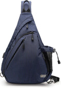 Water-Proof Sling bag/Crossbody Backpack/Shoulder Bag with USB Charging Port for Travel, Hiking, Cycling, Camping