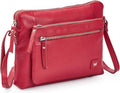 Wise Owl Accessories Small Soft Pebbled Real Leather Crossbody Handbags Purses Sling Crossover Shoulder Bag