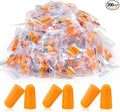 200 Pairs Earplugs for Noise Cancelling Individual Bagged Foam EarPlugs for Sleeping Work Snoring Sound Blocking Construction Loud Noise Reducing Earplugs Orange Color