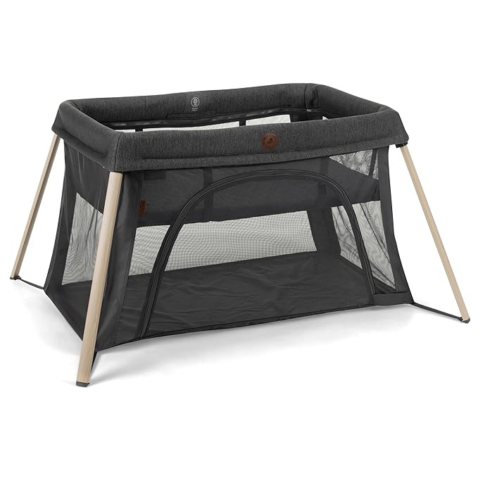 Maxi-Cosi Calao Travel Playard, Infant Bassinet, Toddler Playpen, Portable, Lightweight, Foldable, Easy Setup, with Carry Bag, Breathable Mesh, Classic Graphite