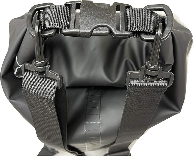 EliteShield Waterproof Dry Bag backpack Roll Top Closure Rafting Boating Black 10L With Free Phone case
