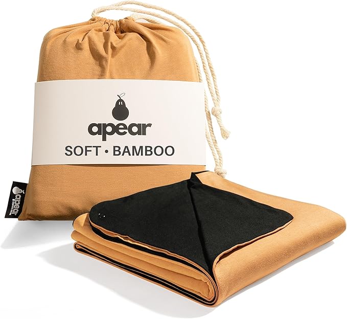 16-in-1 Compact Travel Blanket with Bag – Reversible, Ultra Soft Bamboo Airplane Blanket with Hidden Pocket - Lightweight & Packable for Flights, Camping, Picnic, Travel Essentials