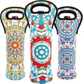Neoprene Wine Tote Insulated Bag Single Bottle Wine Carrier Built Wine Bottle Holder for Travel