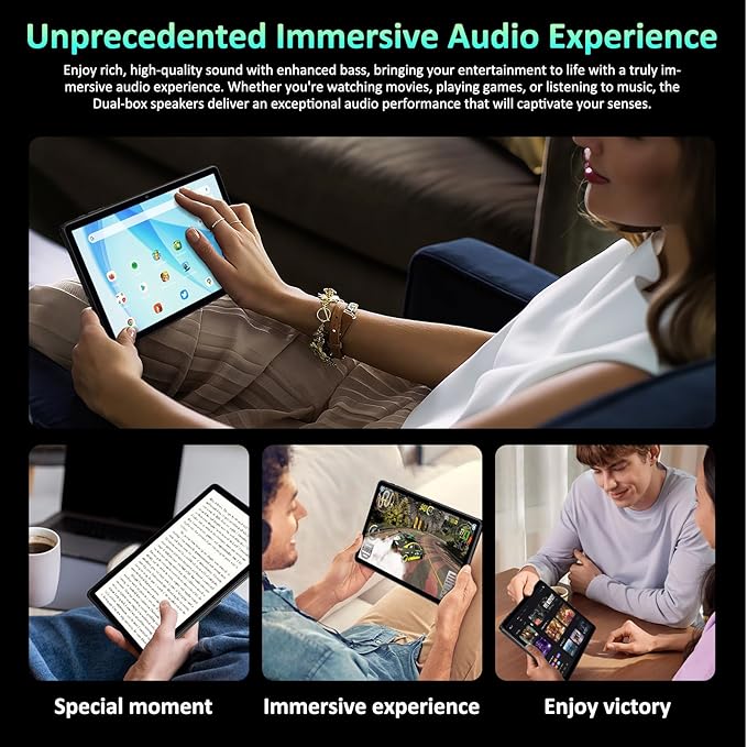 Android Tablet, 11" Android 15 Tablet, 2K FHD Display Tablets, 36GB RAM (12+24) & 256GB ROM,1TB Expandtion, Octa-Core, 8000mAh, WiFi 6, BT 5.0, HD IPS Large tableta, Keyboard & Mouse Included