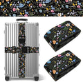2 Pack Wildflower Luggage Straps for Suitcases Adjustable Travel Belt Luggage Tie Carry On Bag Suitcase Strap to Keep Suitcase Secure While Traveling
