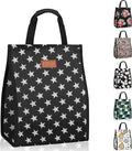 Lunch Bags for Women Insulated Reusable Lunch Tote with Internal Pocket, Lunch Tote bag for Work（Star）