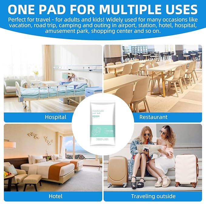 85 Pack Toilet Seat Covers Disposable 16x24 Inch XL Portable Toilet Liners Travel Seat Cover for Outdoors,Hotel, Hospital, Travel, Public Toilet Seat Cover (85 Pack, XL)