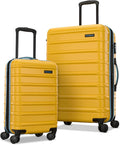 Samsonite Omni 2 Hardside Expandable Luggage with Spinner Wheels, 2-Piece Set (19/24), Sunflower Yellow