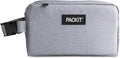 PackIt® Freezable Snack Box, Gray Fog, Built with ECOFREEZE® Technology, Collapsible, Reusable, Zip Closure with Buckle Handle, Designed For Work Snacks, Fresh Snacks On the Go, Adults, and All Ages