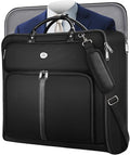 MATEIN Mens Garment Bags for travel, Large Travel Suit Bag Up to 7 Suits with Strap, Wrinkle Free Carry On Garment Bags for Hanging Clothes, Business Suitcase Luggage Bag Fit 17.3 Inch Laptop, Black
