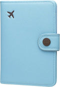 ZOPPEN Passport Holder Women, Passport Cover Travel Wallet Rfid Blocking Passport Wallet Cover Case Travel Essentials Document Organizer, Paradise Blue