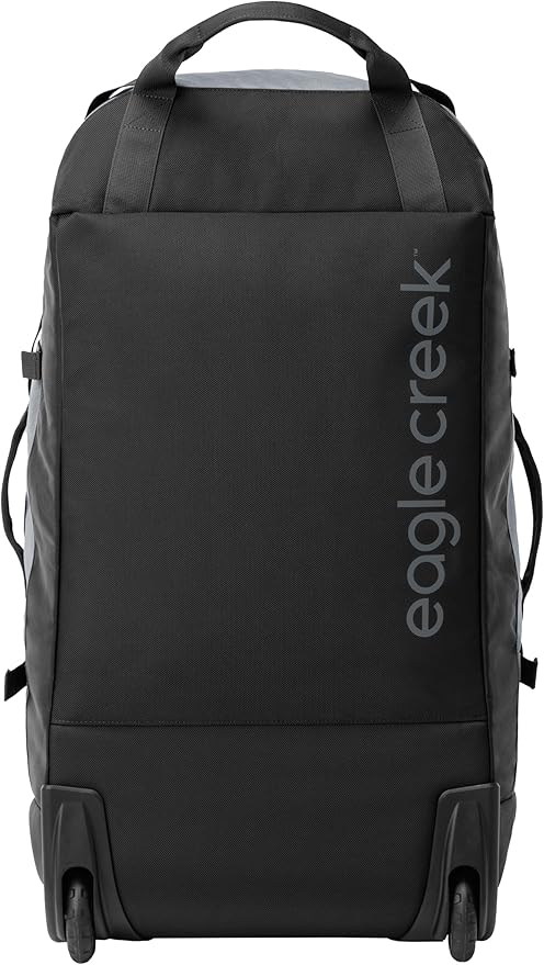 Eagle Creek Cargo Hauler Wheeled Duffel - Durable Duffel Bag for Travel - Easy Access Compartment - Deployable Backpack Straps - Lockable Zipper Opening - Charcoal - 110L