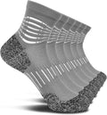 IRAMY Ankle Compression Socks for Men Athletic Running Socks with Cushioned Support 3 Pairs