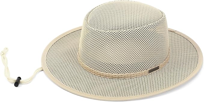 Elias Mesh Breezer Hat for Men & Women - Lightweight Breathable Sun Protection with Wide Brim
