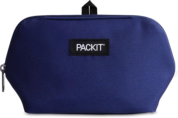 PackIt® Freezable Snack Bag, True Blue, Built with ECOFREEZE® Technology, Foldable, Reusable, Zip Closure, Designed For Keeping Snakcs Fresh On the Go, and Adults of all Ages