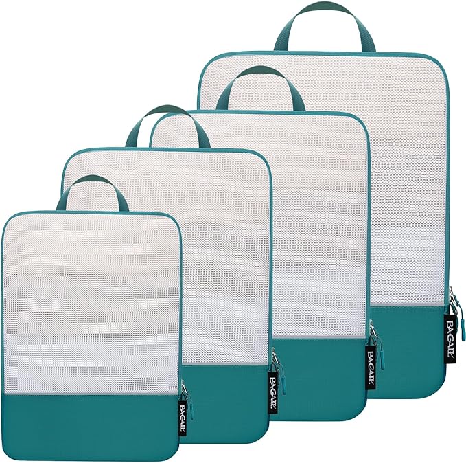 BAGAIL 4 Set/6 Set Ultralight Compression Packing Cubes Packing Organizer for Travel Accessories Luggage Suitcase Backpack