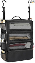 Suitcase Organizer Travel Bags Organizer for Luggage Compression Hanging Packing Cubes for Travel Carry on Closet (Bag Only)