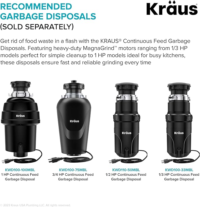 KRAUS Kore 36-Inch Undermount Workstation 16 Gauge Single Bowl Stainless Steel Kitchen Sink with Accessories, KWU110-36