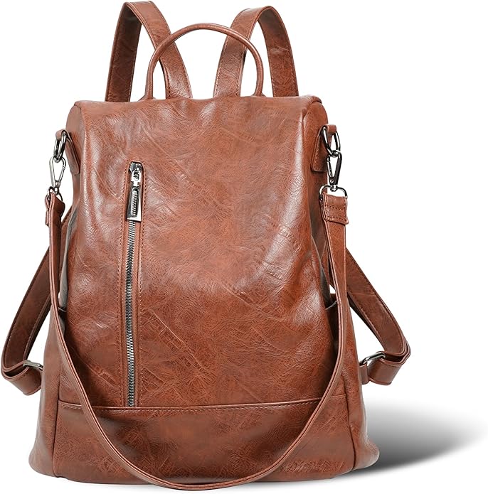 Women Backpack Purse PU Leather Anti-theft Casual Shoulder Bag Fashion Ladies Satchel Bags
