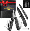 Multitools Gifts Set for Papa with 14-In-1 Multi-Pliers, Pocket Knife, Tactical Pen, Gifts for Grandfather Stocking Stuffers Multi-tools Kit(BEST GRANDPA EVER)