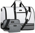Garment Duffle Bag for Travel - Convertible Carry on Garments Duffel Bags Travel Bag for Women Men Large Weekender Bag with Shoes Compartment 3 in 1 Hanging Clothes Suit Dress Bag 3pcs Set