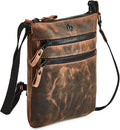Crossbody Sling Bag for Women Small Real Leather Purse Vintage Travel Crossover Shoulder Bag Handmade