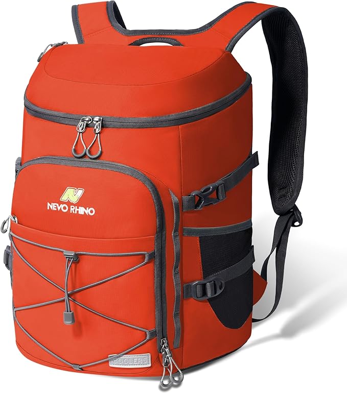 N NEVO RHINO Backpack Coolers Insulated Leak Proof 36/54 Cans,Portable Lightweight Waterproof Insulated Cooler Backpack for Men & Women Ideal for Camping,Travel,Beach,Picnics,Lunch & Day Trips