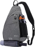 WATERFLY Large Crossbody Sling Bag: Over Shoulder Backpack Daypack Casual Cross Chest Side Pack
