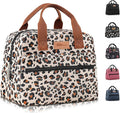 HOMESPON Insulated Lunch Bag for Women Men Lunch Box Cooler Lunch Tote for Work Picnic (Leopard Print)