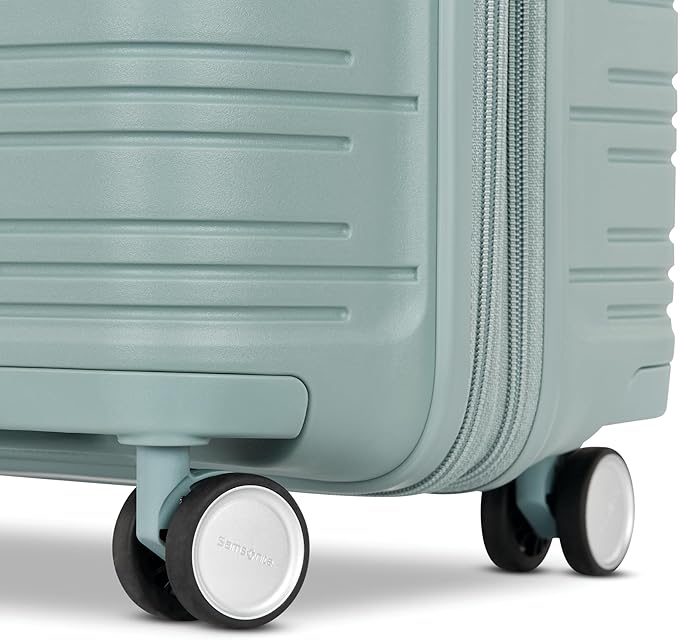 Samsonite Elevation Plus - Carry-On Hardside Luggage with QuickEntry™ Front Compartment - Scratch Resistant Polypropylene Shell, AirTag Holder, TSA Lock, Airline Approved- Cypress Green