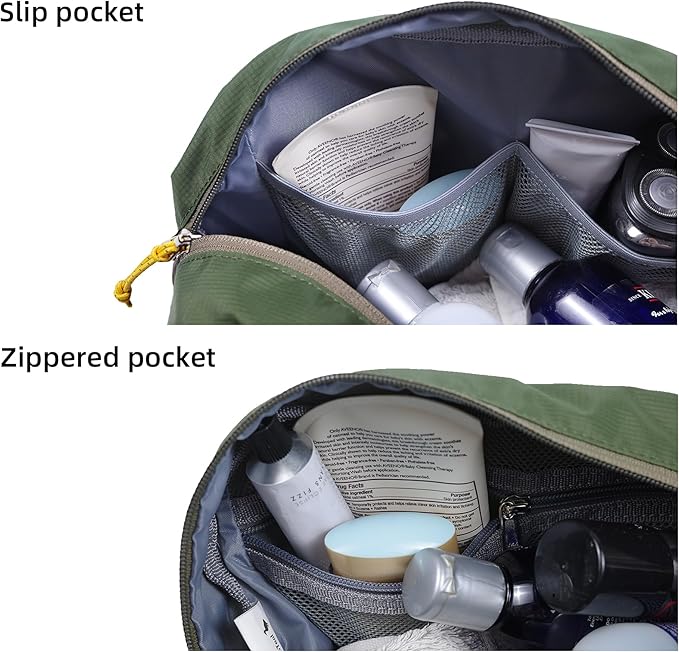 Travel Toiletry Bag 8L, Large Packing Cube with Waterproof TPU Wet/Dry Compartment (Christmas 2025)
