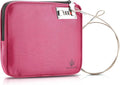 Anti-Theft Locking Beach Bag, 9x7.5-inch Portable Beach Safe for Securing Your Valuables and Phone – Rose Red