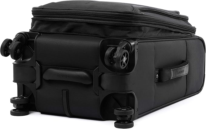 Travelpro Tourlite Softside 2-Piece Set, Expandable Luggage with 4 Spinner Wheels, Lightweight Suitcase, 21" Carry-On, 25" Checked Medium, Black