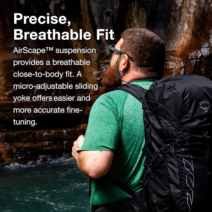 Osprey Talon 22L Men's Lightweight Hiking Backpack with Hipbelt, Green Canopy/Pine Leaf, Extended Fit