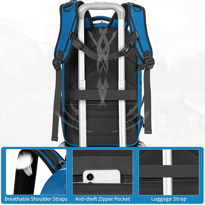 TORIBIO Camera Backpack, Hardshell DSLR Photography Camera Bag, Waterproof Hard Shell Camera Case with Tripod Holder & 15.6" Laptop Compartment Compatible with Canon/Nikon/Sony/DJI Mavic Drone