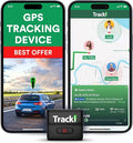 Tracki GPS Tracker for Vehicles, Car, Kids, Assets. Subscription Needed 4G LTE GPS Tracking Device. Unlimited Distance, US & Worldwide. Small Portable Real time Mini Magnetic
