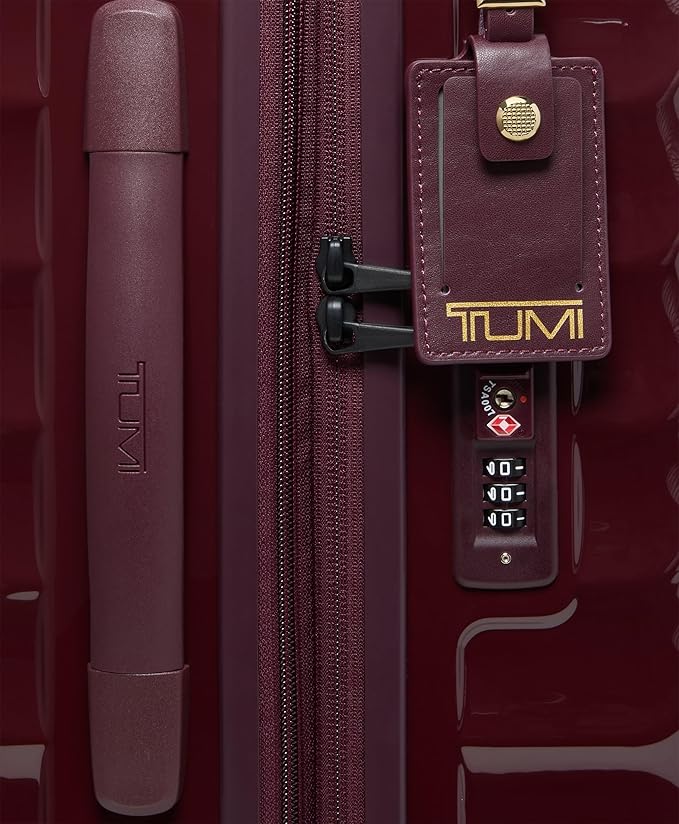 TUMI - 19 Degree International Expandable 4 Wheeled Carry-On - Hard Shell Suitcase - 21.8" X 14.0" X 9.0" - Wine