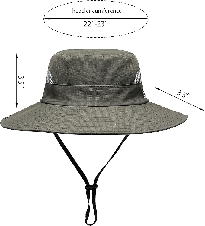 Womens Summer Sun Hat Beach Hat Wide Brim Outdoor UV Protection Hat Foldable Cool Mesh Ponytail Bucket Hat