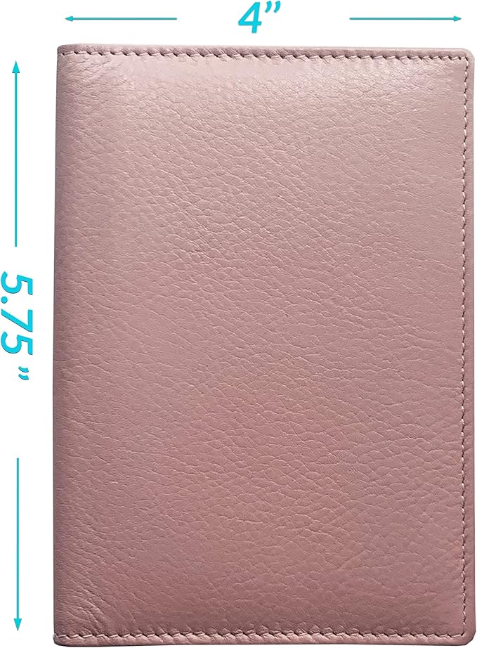 Personalized Monogrammed Blush Leather RFID Passport Wallet